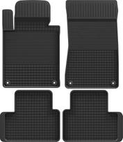 Guminiai kilimėliai BMW 3 serijos E36/E46/E90/E91, su 2 cm kraštu + laikikliai