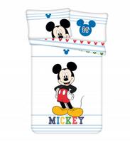 Vaikiška patalynės komplektas MICKEY MOUSE, medvilnė, antklodė 100x135 cm, pagalvė 40x60 cm