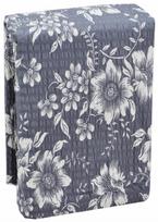 Medvilninė patalynė BARK 160x200, balta, pilka, gėlėta