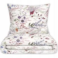 Patalynės komplektas 200x220, 100% medvilnė, 3 dalių, PREMIUM, su gėlėmis, pagaminta Lenkijoje