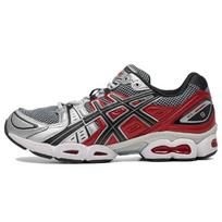 ASICS Gel Nimbus 9 Pure Silver Classic Red Unisex Sneakers 1201A424-020 42.5