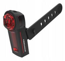 Galinis dviračio žibintas TRELOCK LS 740 I-GO VECTOR LED, įkraunamas USB, juodas