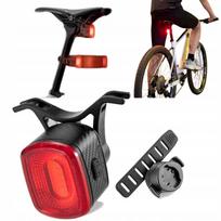 Galinis dviračio žibintas Rockbros, LED, USB, IPX6, tvirtinamas prie sėdynės vamzdžio