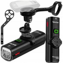 Dviračio žibintas MAVERICK 1000 lm su aliuminiu laikikliu ir Power Bank funkcija