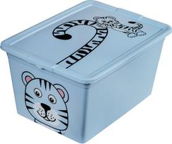 Žaislų dėžė su dangčiu BranQ Tiger, 15 l, 1 vnt.