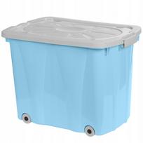 Žaislų dėžė CLIPPER HIGH, mėlyna-pilka, 60 l