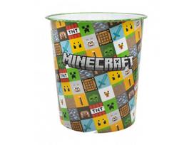 Vaikiška plastikinė šiukšliadėžė Minecraft, 5 l, 07085