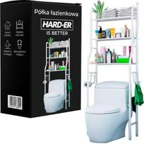 Vonios lentyna Hard-er, 3 pakopų, balta, virš tualeto