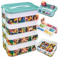 Lego kaladėlių dėžė, sukraunama dėžutė žaislams