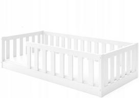 Vaikiška lova Bella Sima 160x80 su čiužiniu, medinė, Montessori