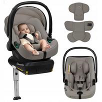 Automobilinė kėdutė LIONELO ASTRID 0-13 kg su ISOFIX baze, i-Size, taupe spalvos