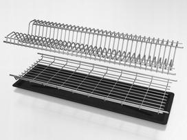 Indų džiovykla Metpol, sulankstoma, 76 cm, sidabrinė, metalinė, 35 lėkštėms