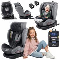 Vaikiška automobilinė kėdutė su ISOFIX, 360° pasukama, 40–150 cm, i-Size R129, su daiktų laikikliu
