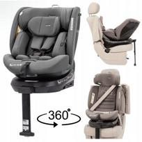Automobilinė kėdutė I-Size R-129, 0–36 kg, 360° sukama, 40–150 cm
