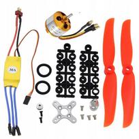 Bešepetėlinis variklis A2212 2200KV su 30A reguliatoriumi ir 8060 propeleriais RC dronams