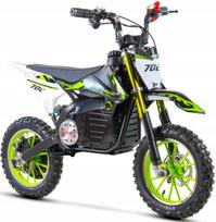 Vaikiškas elektrinis motociklas XTR e-702s, 800 W, žalias, nuo 6 metų