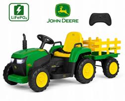 Vaikiškas traktorius John Deere Farm Power 12V su Peg Perego LiFePO4 akumuliatoriumi