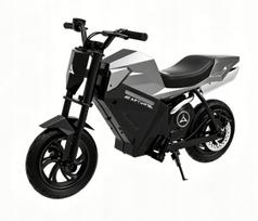 Vaikiškas elektrinis motociklas SilverADV250, 14 km nuotolis, LED žibintai, variklio garsas