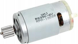 Variklis 6V 18000 su laidais ir jungtimi, modelis 390