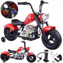Vaikiškas elektrinis motociklas, maks. 80 kg, pavarų perjungiklis, PA0318