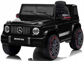 Vaikiškas elektrinis automobilis Mercedes AMG G63 4x4 su odine sėdyne ir ličio jonų baterija