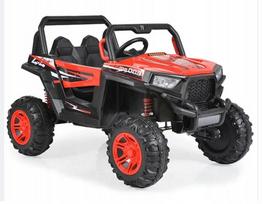 Vaikiškas elektrinis JEEP BUGGY 4x4, 4 varikliai, EVA ratai, odinė sėdynė