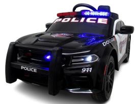 Elektromobilis DODGE POLICE SRT su odine sėdyne, nuotolinio valdymo pulteliu ir ličio jonų baterija