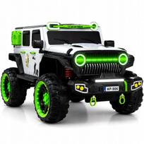 Vaikiškas elektromobilis džipas 4x4, 4x100W, su EVA ratais, LED žibintais ir MP3