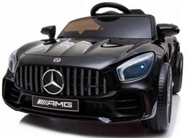 Vaikiškas elektromobilis MERCEDES GTR-S, odinė sėdynė, minkšti EVA ratai