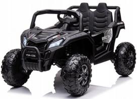 Vaikiškas elektromobilis JEEP BUGGY 4x4, 4 varikliai, minkštos EVA padangos, odinė sėdynė