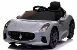 Vaikiška elektromobilis Maserati GranTurismo, įkraunamas, EVA ratai, odinė sėdynė, ličio jonų baterija