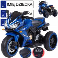 Triratis motociklas su 2x25W LED žibintais, odine sėdyne, 7Ah akumuliatoriumi