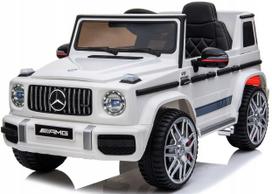Vaikiškas elektromobilis MERCEDES G63 AMG, odinės sėdynės, EVA ratai, 12V 9Ah, 4x4