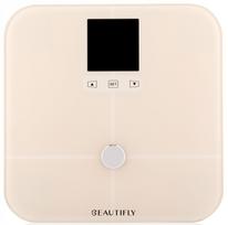 Elektroninės svarstyklės BEAUTIFLY Scanner, išmanioji programėlė, stiklinės, 180 kg
