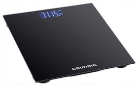 Skaitmeninės stiklinės svarstyklės Grundig, 180 kg, juodos, LCD ekranas