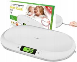 Kūdikio svarstyklės iki 20 kg su LCD ekranu ir matavimo taurele