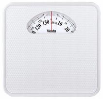 Mechaniniai vonios svarstyklės Vesta EBS05W, balta, iki 136 kg