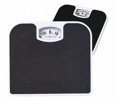 Mechaninės vonios svarstyklės, iki 130 kg, juodos