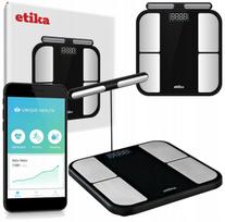 Vonios svarstyklės su kūno riebalų analize ir BMI, elektroninės, su programėle