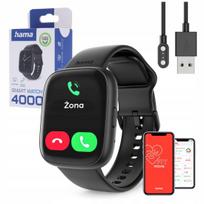 Išmanusis laikrodis Hama Smartwatch 4000, 1.65", atsparus vandeniui, su širdies ritmo matuokliu ir skambučių funkcija, lenkų kalbos meniu