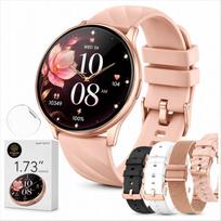 Išmanusis laikrodis moterims, Bluetooth, širdies ritmas, pranešimai, sportas, miego sekimas