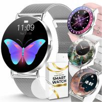Išmanusis laikrodis moterims AMOLED, 3D, deguonies ir kraujospūdžio matavimas, žingsniamačiu