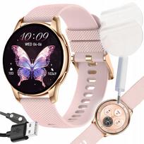 Moteriškas išmanusis laikrodis DEVILL Bianca auksinis AMOLED