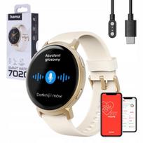 Moteriškas išmanusis laikrodis Hama 7020, apvalus, GPS, AMOLED ekranas, IP68, lenkiškas meniu
