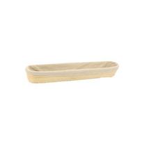 Baguette tešlos kildinimo rotango krepšys su audinio uždangalu S beige