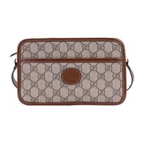 Gucci Mini Rankinė su susipynusiu G Smėlio/Ebono/Rudojo Cukraus Unisex Pečių krepšiai 658572-92TCG-8563 Regular Edition,Basic Set (Bag+Dust Bag)
