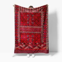 Vintage Ethnic Kilim Rug Moroccan Berber Wool Tribal Throw Blanket Bed Sofa Decor Cushion Cover 130x180cm 75x90cm
