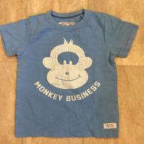 Next Kids Toddler Light Blue Slogan T-shirt Short Sleeve Top Monkey Age 2 - 3 Yr 140