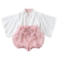 Baby Separate Hakama Set for Girls and Traditional Japanese Formal Wear Size [EMOKA] 2-Piece Boys, (Pants/Pink, 80) rožinė