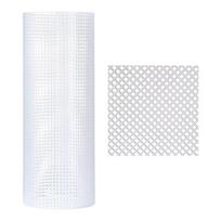 DIY Crafting Plastic Bag Mesh Grid Durable 33x50CM Canvas Bag Sheets Black White Mesh Cloth